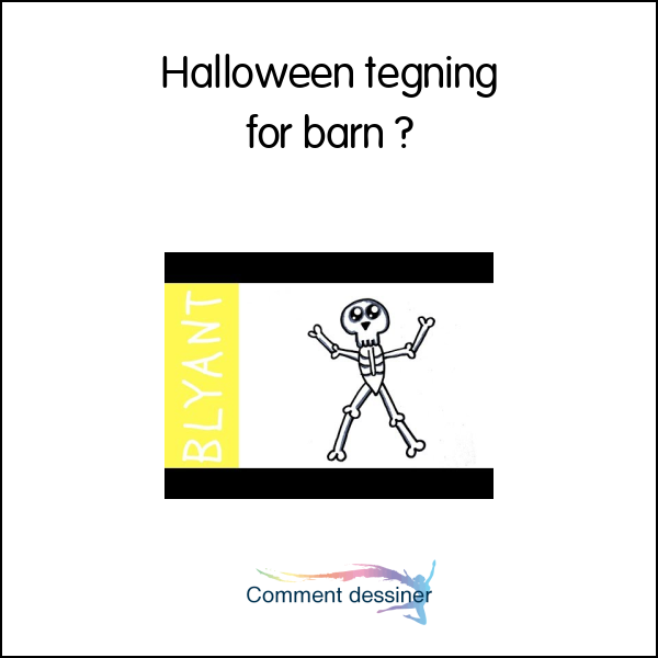 Halloween tegning for barn